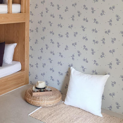 Thiet Peel & Stick Floral Roll