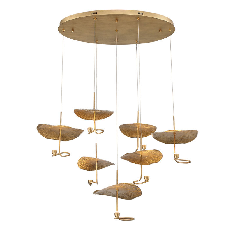 Lagatto 7 light Chandelier in Bronze