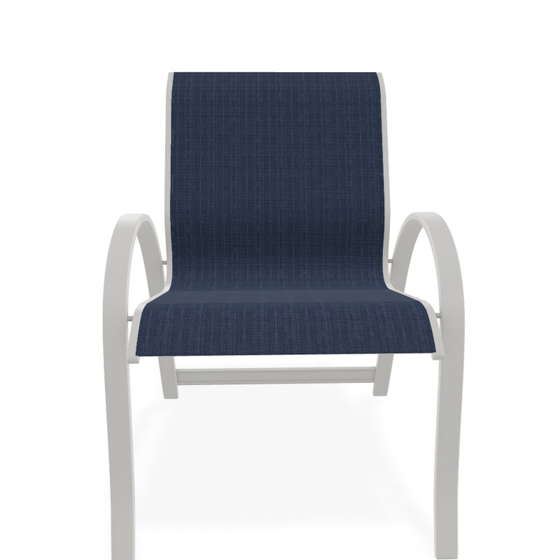 Aruba 1 Outdoor Dining Armchair, Snow