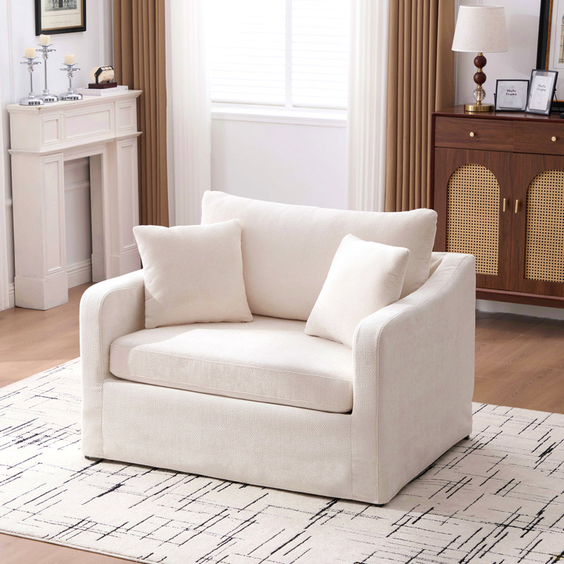 Fauteuil d'appoint 43,9 po, Beige