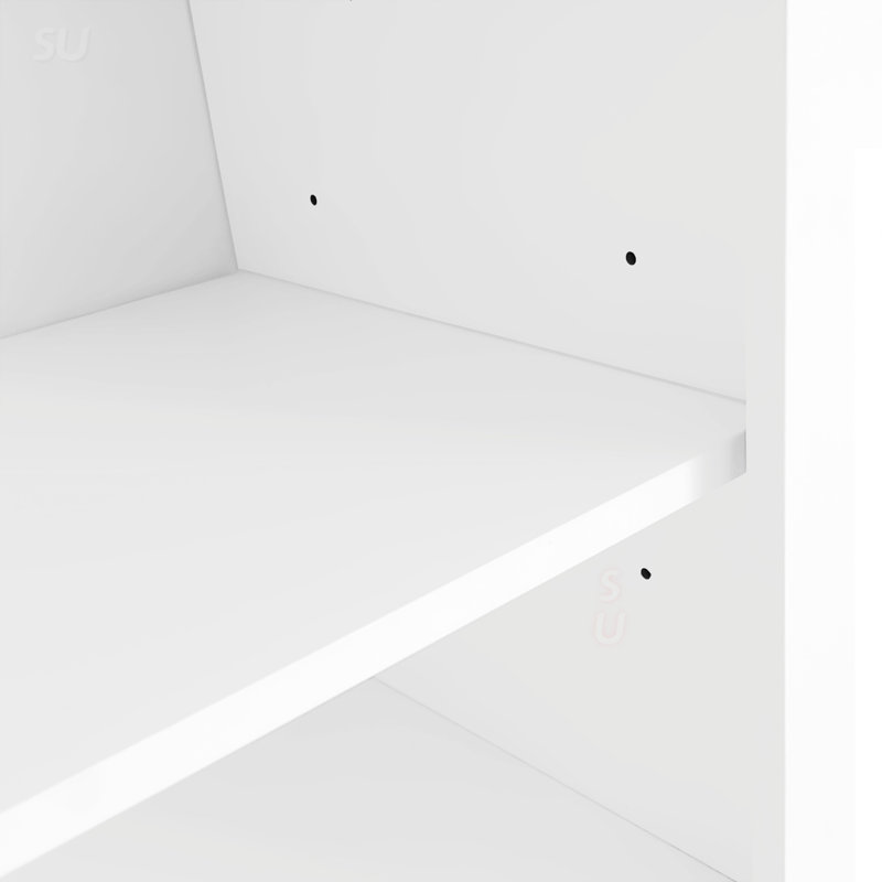 Range-chaussures autoportant, armoire de rangement moderne pour vestibule, Blanc