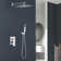 1-Spray Patterns 11.8 In. Wall Mount Dual Fixed And Handheld Shower Head With 1.8 GPM