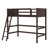 Wood Loft Bed With Ladder-1163759248