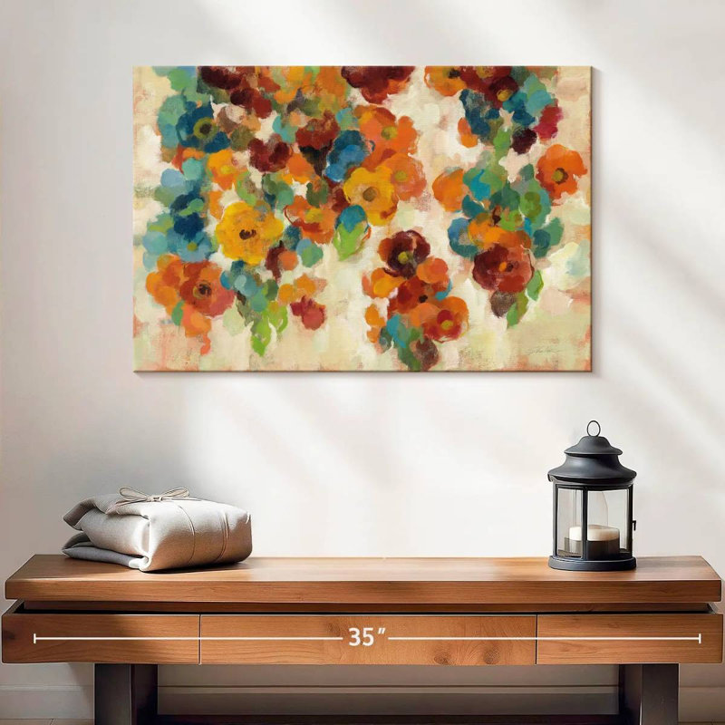 Fleurs épices et turquoise Avery, H 16 po x l 24 po
