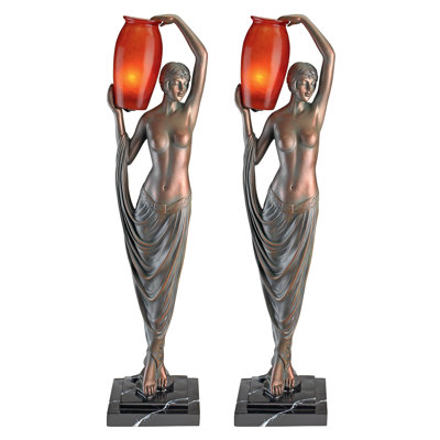 Art Deco Goddess of Light Table Lamp