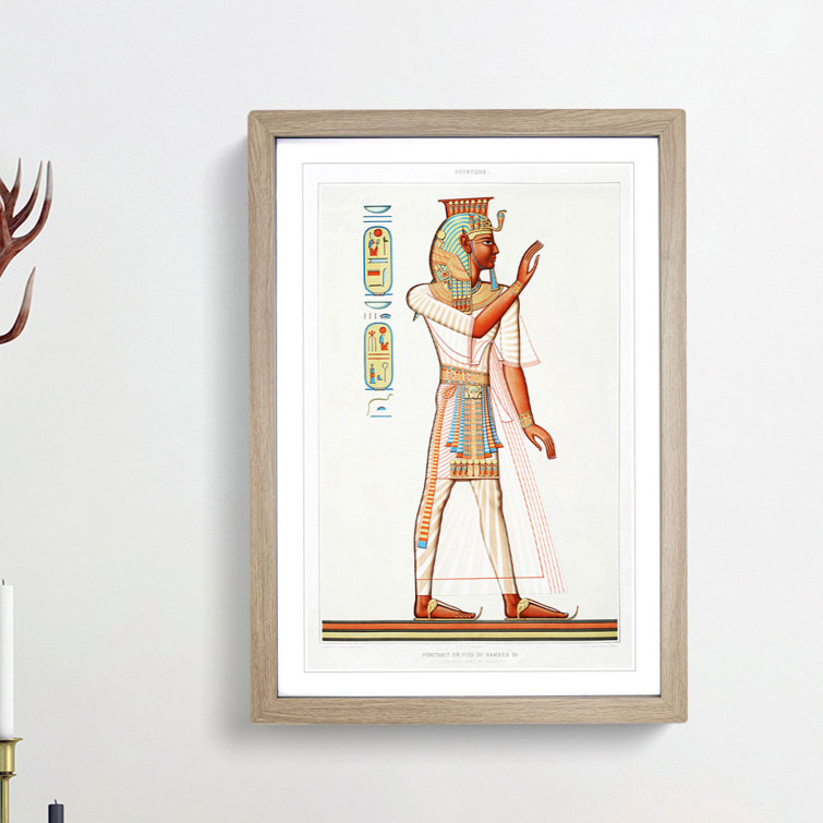 Ramses III by Emile Prisse D'Avennes - Picture Frame Painting Print