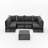 Betsaida Wicker 6 - Person Garden Lounge Set with Cushions