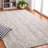 Narciza Abstract Hand Tufted Wool/Cotton Rug in Black/Gray-2099852442