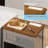 Double Tilt Out Trash Cabinet With Power Outlet-123349360
