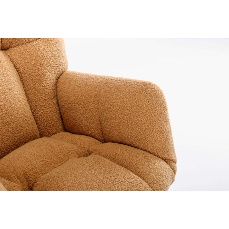 Chaise berçante Johileny, Brun