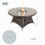 Table de foyer d'extérieur au propane en osier H 28 po x l 53 po Areefa-1924236395