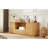 Joel Vertical Striped TV Stand with Drawer & Shelves-114309163
