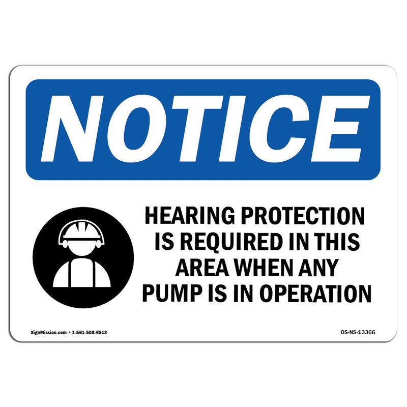 Hearing Protection Is Required Sign