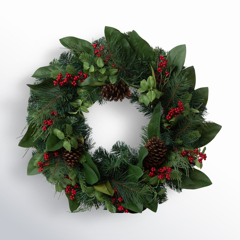 28'' Faux Mixed Assortment Polyester Wreath