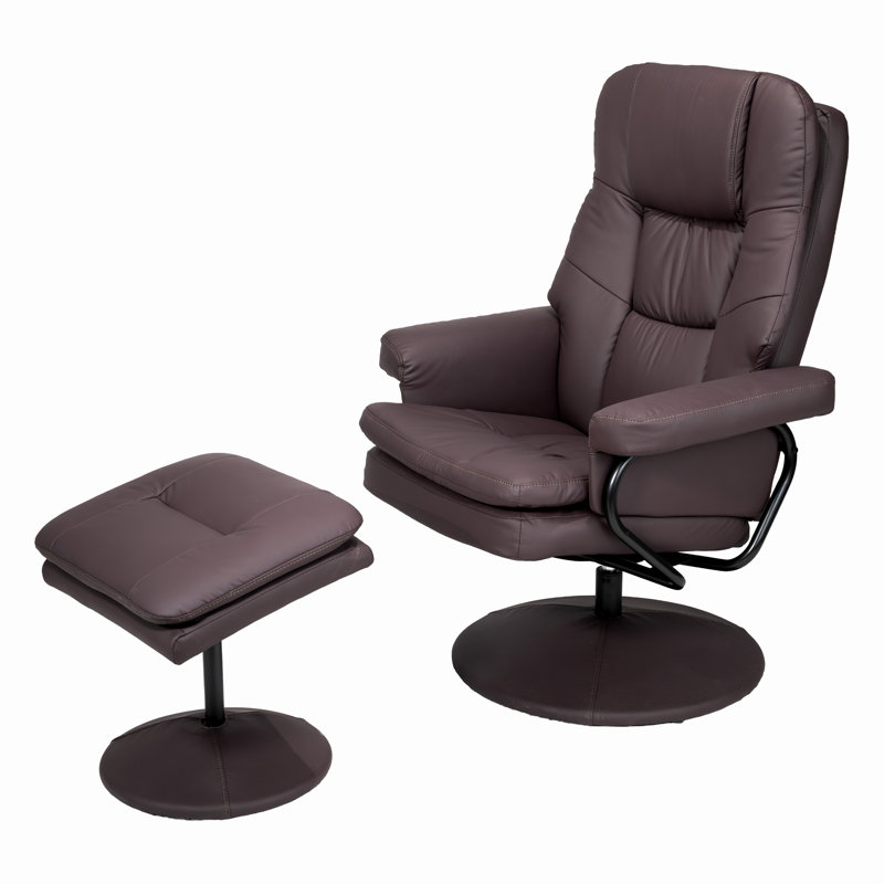 Fauteuil inclinable pivotant en cuir Scratch Cat