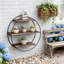 Unwind 3 Tier Circle Solid Wood Floating Shelf