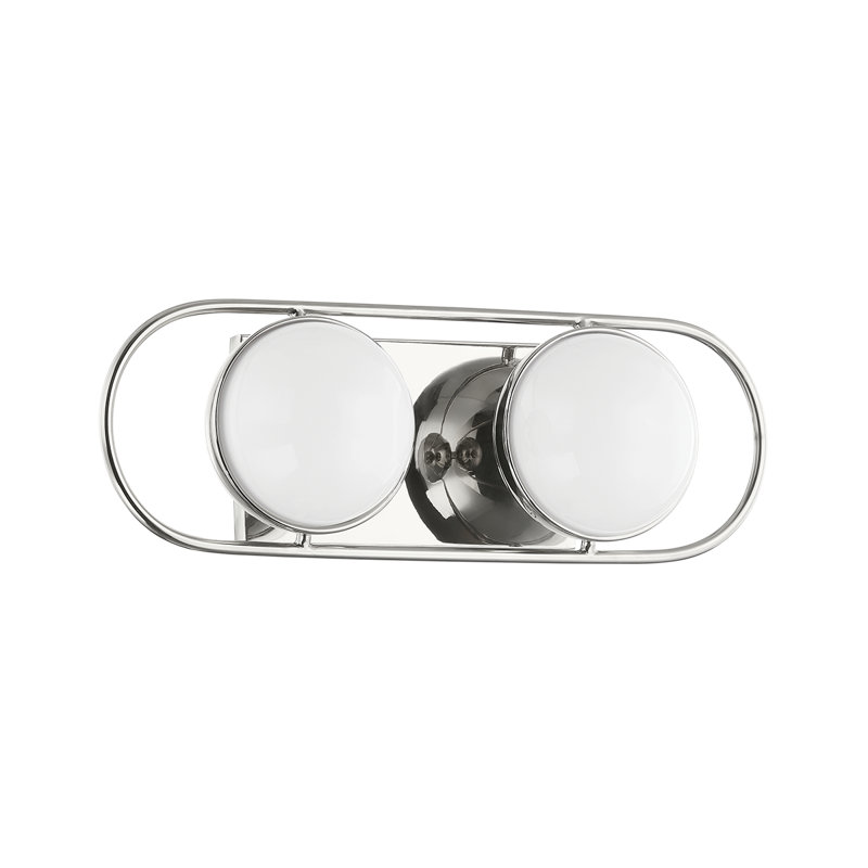 Amy 2 Light Bath and Vanity, Polished Nickel
