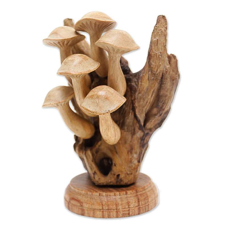 Sculpture en bois Bungalow Rose