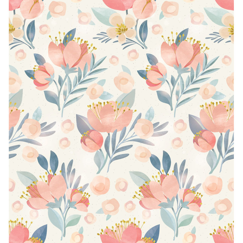 Floral Wallpaper, Pre-Pasted