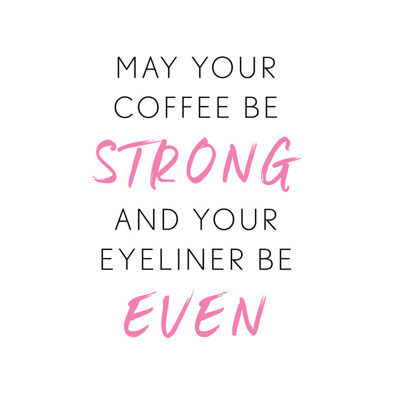 Eyeliner Even Hot Pink - Wrapped Canvas Print, 46cm H x 30cm W x 3.8cm D