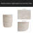 Outdoor/Indoor Lightweight Concrete Side Table