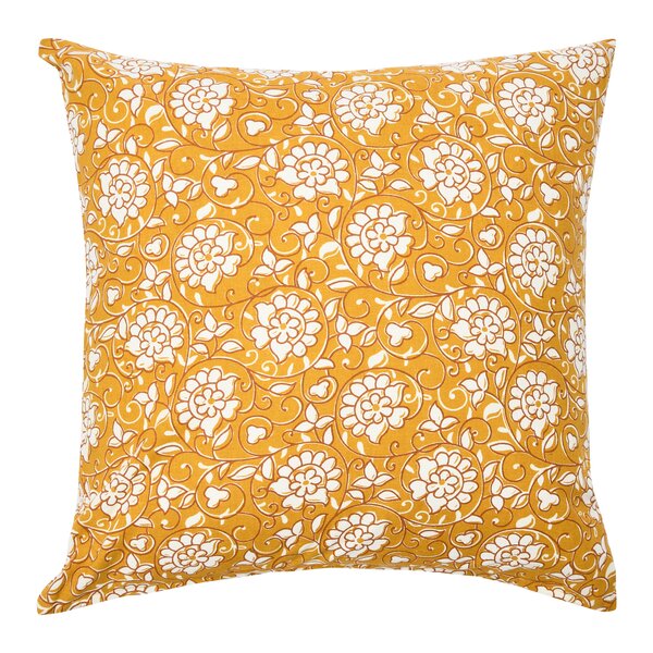 Birch Lane™ Nena Floral Cotton Reversible Pillow Cover | Wayfair