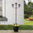 Black Solar Powered Integrated LED Pathway Light