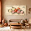 Ensemble de 3 reproductions d'art sur toile-1423476586