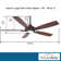 52" Dyno 5 - Blade Standard Ceiling Fan with Remote Control and Light Kit Included