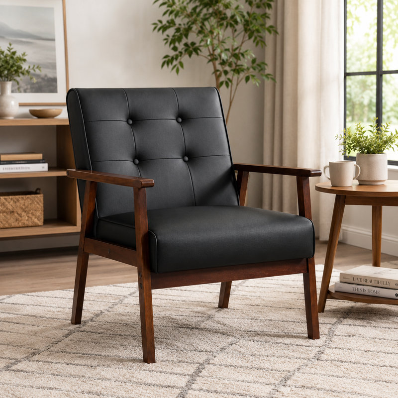 Fauteuil d'appoint 26 po, Noir