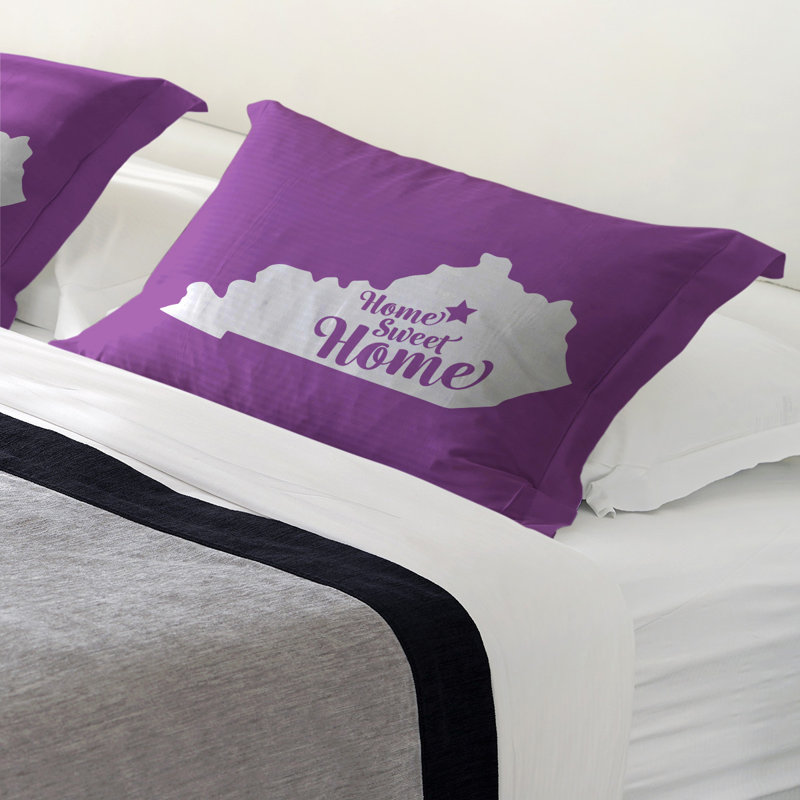 Polyester Sham Set, Microfiber, Standard/Twin, Violet