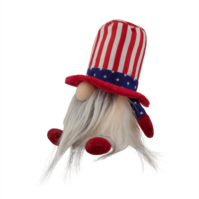 Gnome patriotique 4,75 "illuminé le 4 juillet