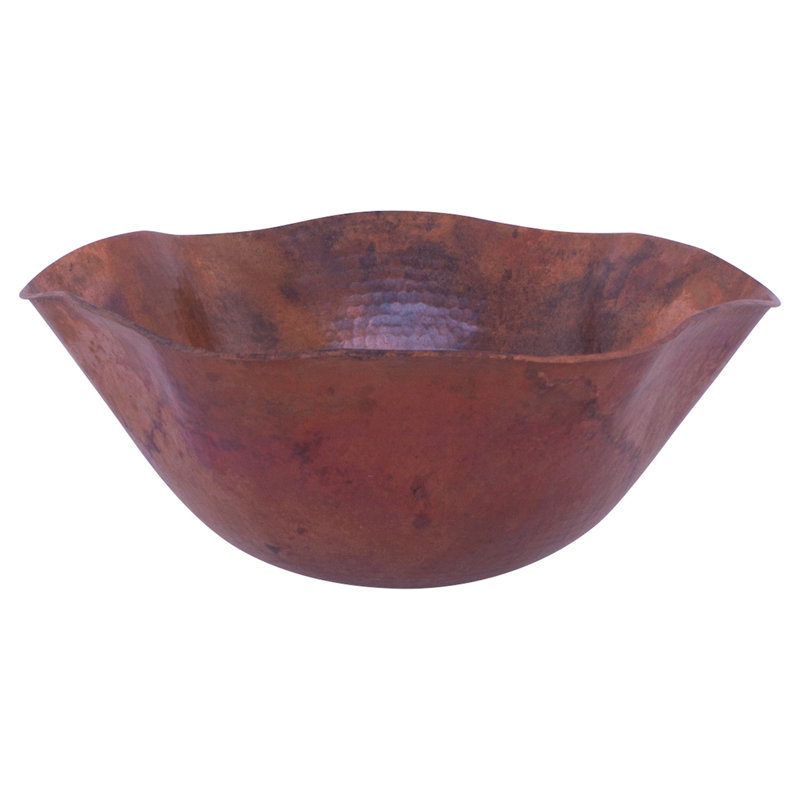 Novatto 16'' Copper Specialty Bathroom Sink, Natural