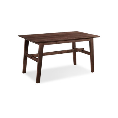 Table de salle à manger en bois massif de couleur noyer noir