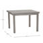 Table de salle à manger carrée en aluminium Club - Huître-20521981
