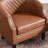 Boney 29" W Faux Leather Upholstered Armchairs-2053043242