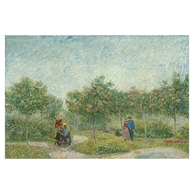 «Garden with Courting Couples: Square Saint-Pierre» par Vincent van Gogh - Impression Giclée