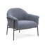 Fauteuil d'appoint en chenille bleue Lua-2115771476