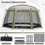 Tente moustiquaire 12,5 pi x 11,7 pi Gymax avec porte à fermeture à glissière et sac de transport pour camping