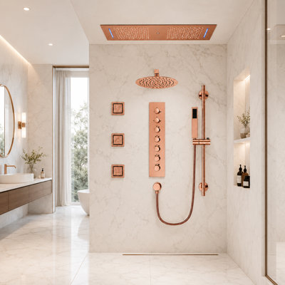 Robinet de douche thermostatique avec valve brute