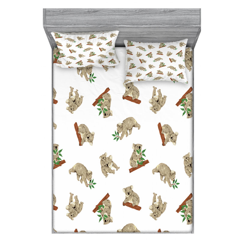 Microfiber Sheet Set, Queen Sheet Set + Fitted Sheet + 2 Pillowcases