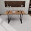 Ensemble de table de salle à manger en bois aggloméré de 55 po et ensemble de chaises de salle à manger 4 pièces 55 po