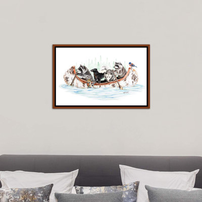 «Critter Canoe» par Holly Surant - impression d'art graphique