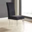 Chaise sans accoudoirs en velours avec pieds en acrylique Chalee-22804020