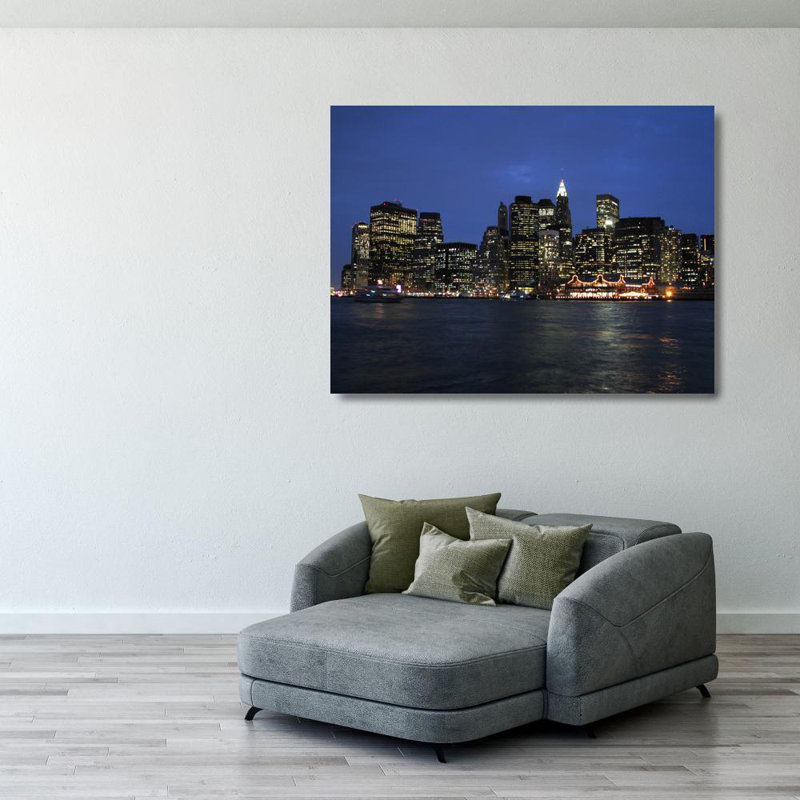 New York, Manhattan, horizon inférieur, H 28 po x l 37 po