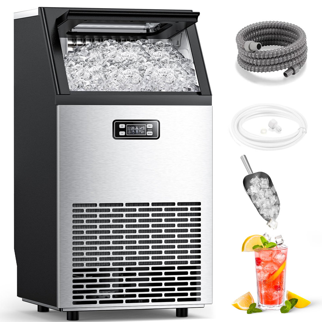 Antarctic Star 100 lb. Daily Production Clear Ice Freestanding Ice Maker Antarctic Star