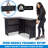 GoBar Portable Double Bar Table Set with Multi-Colour LED Lights - Mobile Bartender Station