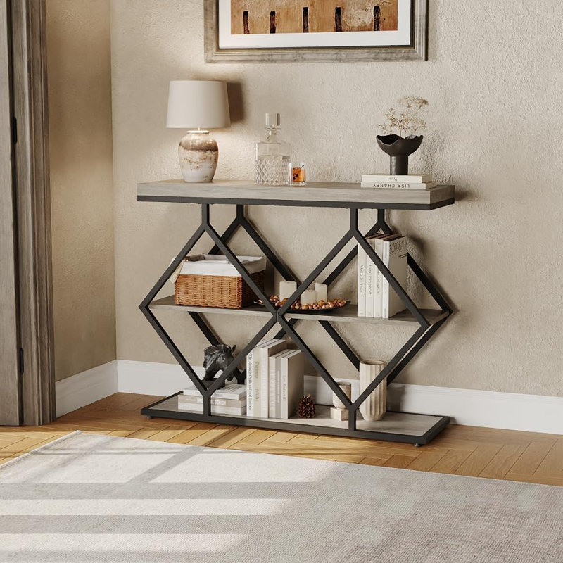 Console de ferme Farmhouse, Gris, Gris