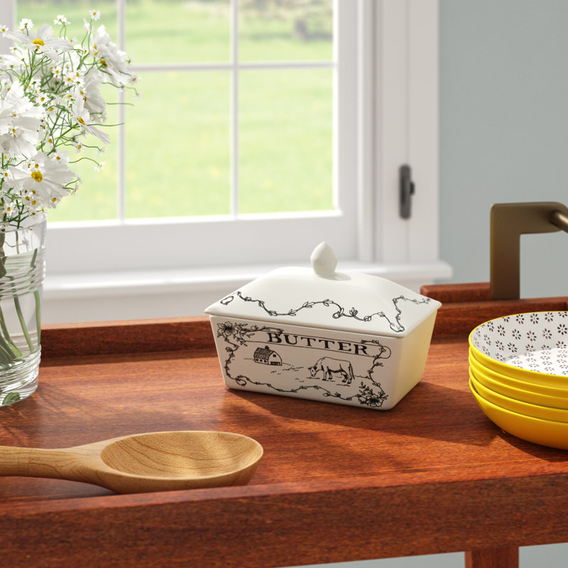 August Grove® Kiser Butter Dish