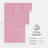 6-Piece 100% Cotton Quick Dry Diagonal Ribbed 6Pcs Towel Set, Pink